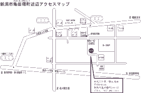 新潟市亀田曙町近辺の地図